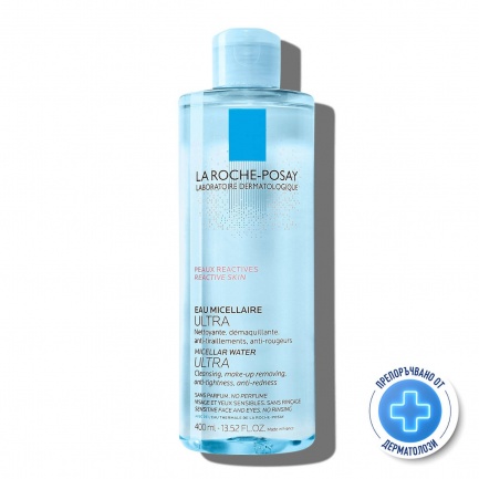 La Roche-Posay Ultra Мицеларна вода за лице за реактивна кожа 400 ml