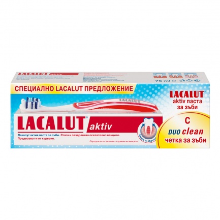 Lacalut Activ Паста за зъби 75 мл + Четка за зъби Activ