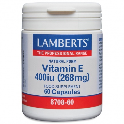 Lamberts Витамин Е 400 IU (268 mg) х60 таблетки
