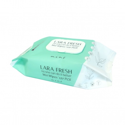 Lara Fresh Mint Мокри кърпи х120 броя