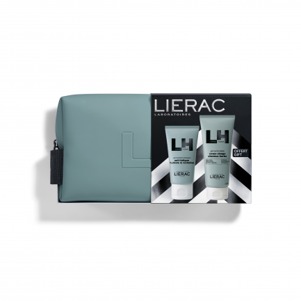 Lierac Homme Енергезиращ, хидратиращ гел-крем 50 ml + Душ-гел 3 в 1 50 ml + Несесер