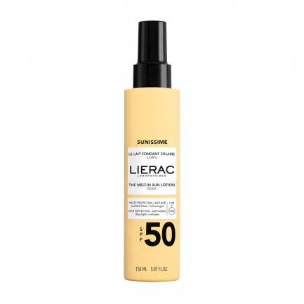 Lierac Sunissime SPF50 Слънцезащитно мляко за тяло 150 ml