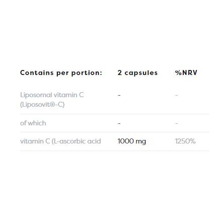 Liposomal Vitamin C 1000 mg х 120 капсули