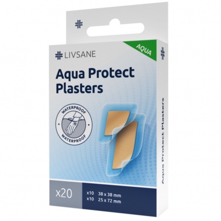 Livsane Аква пластири 2 размера х20 броя