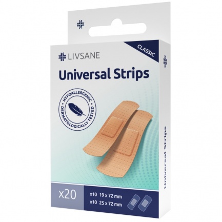 Livsane Classic Универсални пластири 2 размера х20 броя