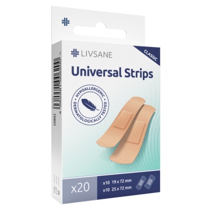 Livsane Classic Универсални пластири 2 размера х20 броя