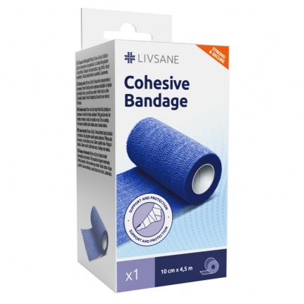 Livsane Фиксиращ самозалепващ бинт 10 cm x4,5 m