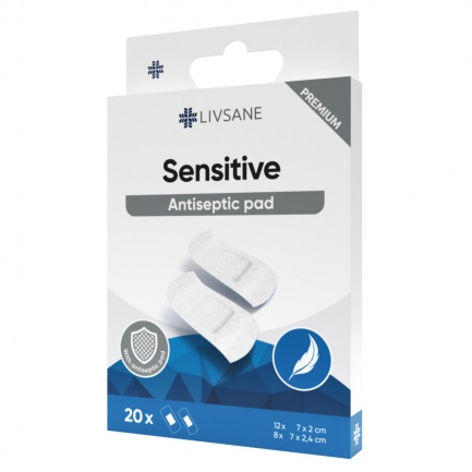 Livsane Premium Sensitive Пластири 2 размера х20 броя