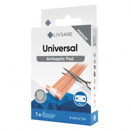 Livsane Premium Universal Лента пластир 6 cm x1 m