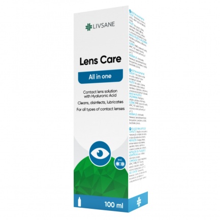 Livsane Разтвор и контейнер за контактни лещи 100 ml