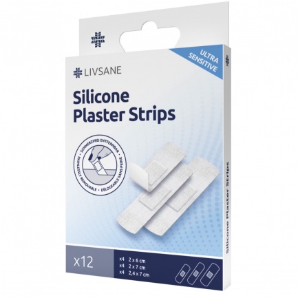 Livsane Sensitive Силиконови пластири 3 размера х12 броя