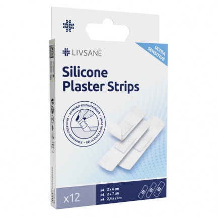 Livsane Sensitive Силиконови пластири 3 размера х12 броя