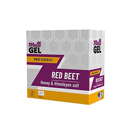 MelliGEL Red Beet Енергиен меден спортен гел 32 g х12 броя