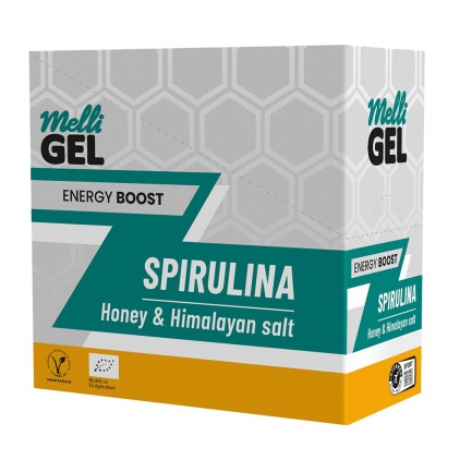MelliGEL Spirulina Енергиен меден спортен гел 32 g х12 броя