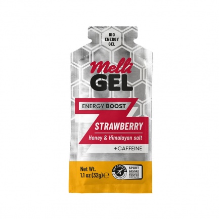 MelliGEL Strawberry Енергиен меден спортен гел 32 g
