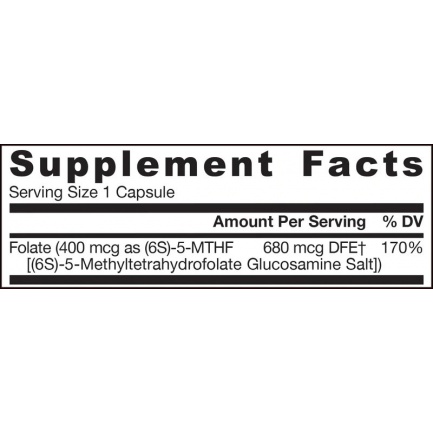 Methyl Folate 400mg. / 60 Caps.
