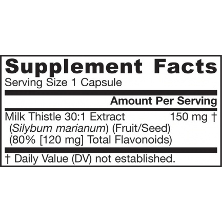 Milk Thistle 150mg. / 100 Caps.
