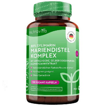 Milk Thistle Complex (80% Silymarin) - 150 Vcaps Nutravita