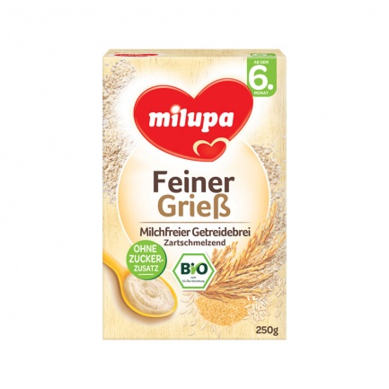 Milupa 6м+ Био-безмлечна каша грис 250 g