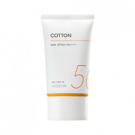 Missha Sun Cotton Слънцезащитен крем с SPF50+ 50 ml