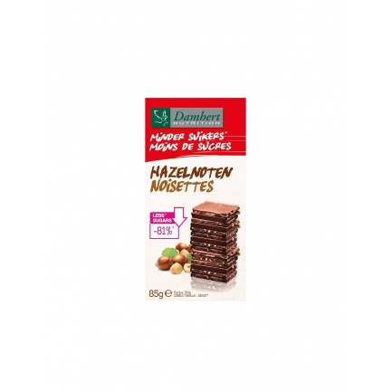 Млечен шоколад с лешници (без захар),85 g