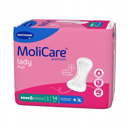 MoliCare Подложки за жени 5 капки х14 броя