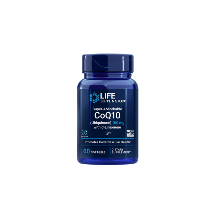 Мощен антиоксидант за здраво сърце - Коензим Q10 (убиквинон) 100 mg + d-Лимонен, 60 софтгел капсули