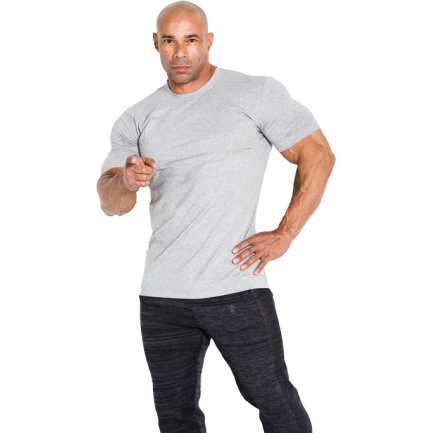 Мъжка тениска с къс ръкав / T-shirt 03 LM Classic - Light Grey