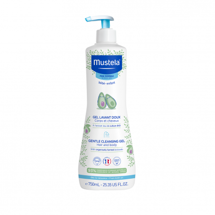 Mustela Измивен гел за коса и тяло 750 ml