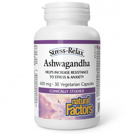Natural Factors Ашваганда 600 mg x30 V капсули