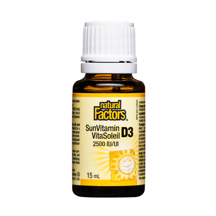 Natural Factors Витамин D3 2500 IU (капки) 15 ml