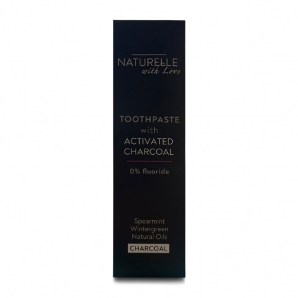 NATURELLE with Love Паста за зъби с с активен въглен и без флуорид 65 ml