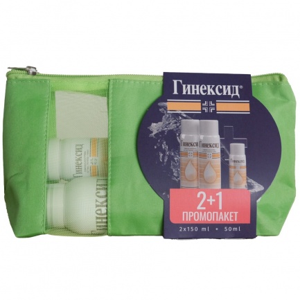 Naturpharma Гинексид ПРОМО ПАКЕТ Интимна Почистваща Пяна 150 ml x2 броя + 50 ml