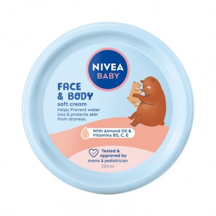Nivea Baby Face & Body Нежен бебешки крем за лице и тяло 200 ml