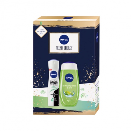 Nivea Black and White Fresh Дозодорант + Lemongrass Душ гел