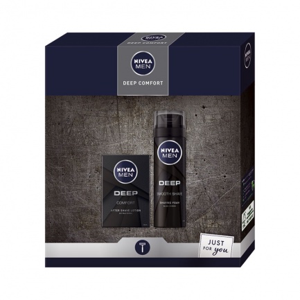 Nivea Men Deep Лосион за след бръснене + Пяна за бръснене