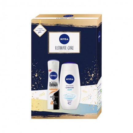 Nivea Black and White Ultimate Impact Дозодорант + Creme Soft Душ гел