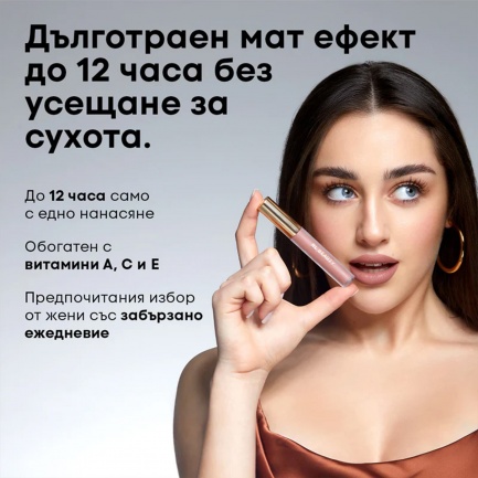 NL Beauty MATTERIAL GIRL Течно Матово Червило SUPERMODEL 3,7 ml