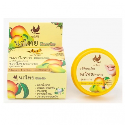 NOKTHAI Билкова концентрирана избелваща паста за зъби с екстракт от манго 25 g