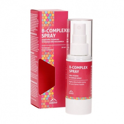 Noraid Витамин В-Комплекс спрей за уста с вкус на мента 30 ml
