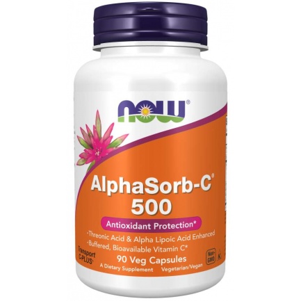 Now - Alphasorb-C 500 Мг - 90 Капсули