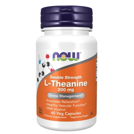 Now - L-Theanine 200 Мг - 60 Капсули