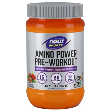 Now Sports - Amino Power Pre-Workout - 600 G