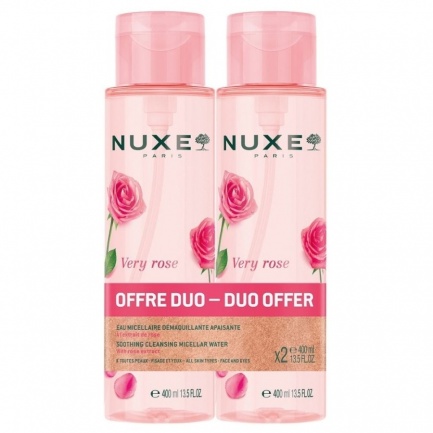 Nuxe Very Rose Успокояваща мицеларна вода 2x 400ml