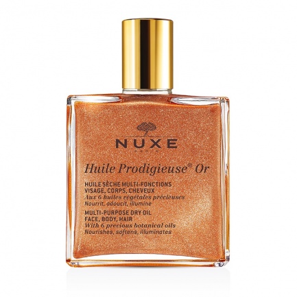 Nuxe Prodigieuse Сухо масло със златни частици и 6 растителни масла за лице, коса и тяло 50 ml