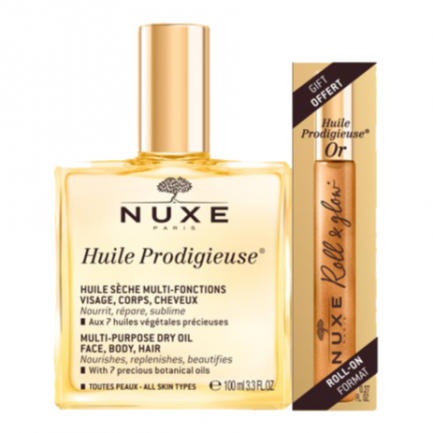 Nuxe Prodigieux Мултифункционално масло 100 ml + Roll-on prodigieuse or 8 ml