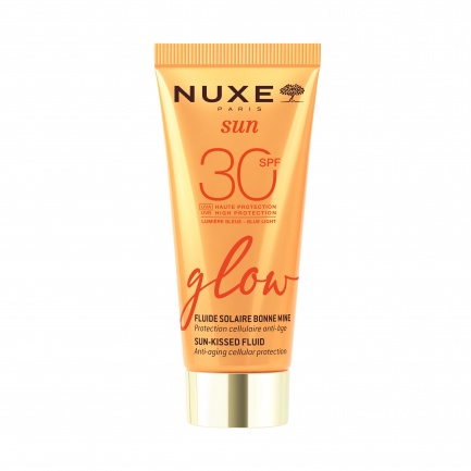 Nuxe Sun SPF30 Glow Слънцезащитен флуид с бляскав ефект 40 ml