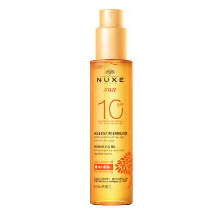 Nuxe Sun SPF10 Слънцезащитно сухо олио за лице и тяло 150 ml