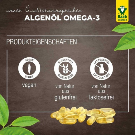 ОМЕГА-3 от Водорасли / ALGAE OIL – Raab Vitalfood (30 капс)
