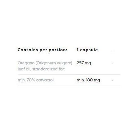 Oregano Oil 257 mg | 70% Carvacrol